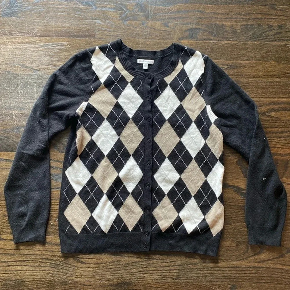 Sweaters - Croft & Barrow Argyle Cardigan